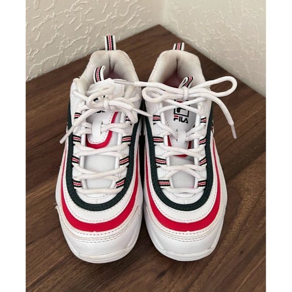 Kids' Fila Ray Leather Casual Sneakers - Picture 5 of 13